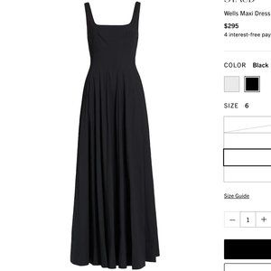 STUAD WELLS MAXI DRESS SIZE 4 BLACK